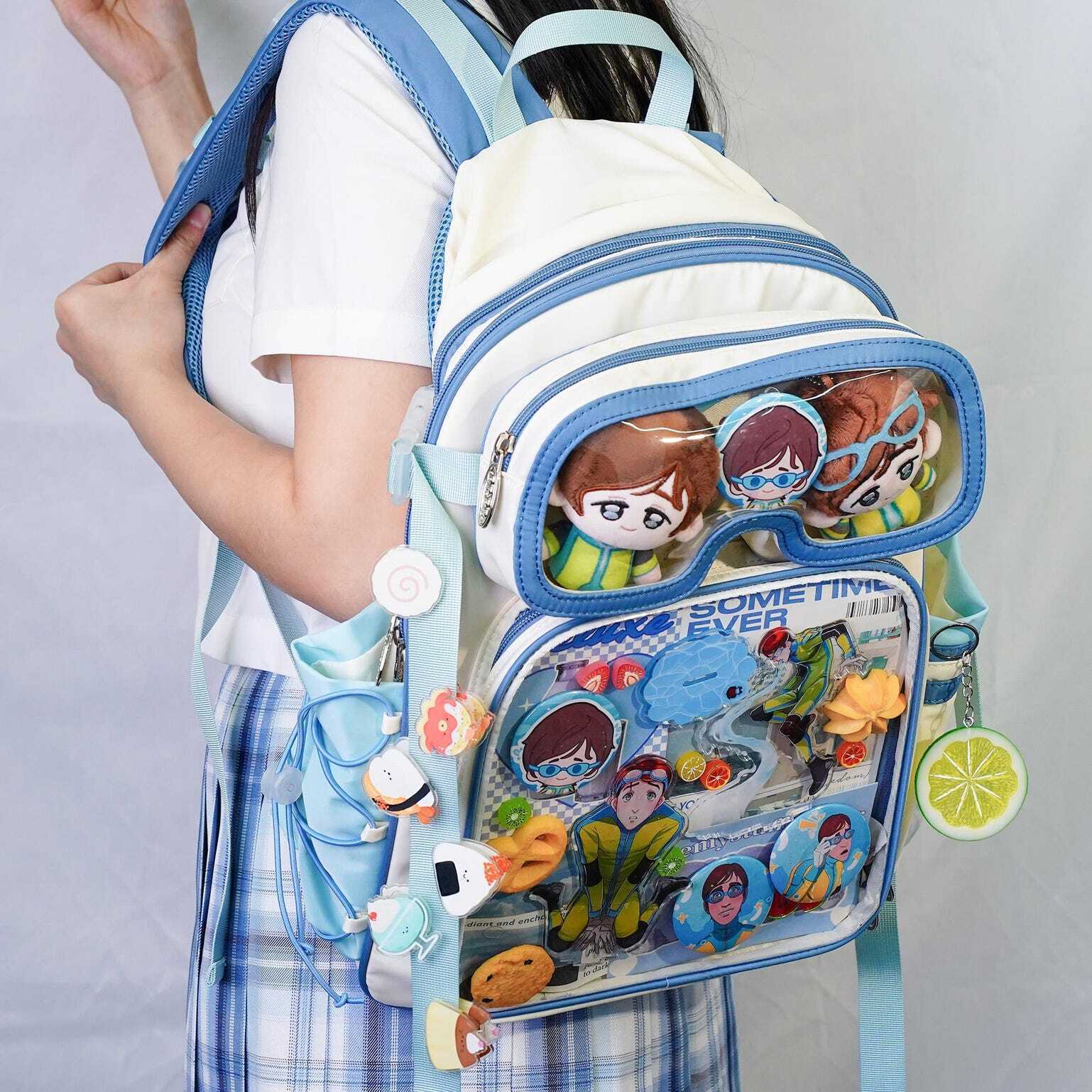 Ita Backpack with Clear Window for Plushies and Pins Ita Backpack with Clear Window for Plushies and Pins