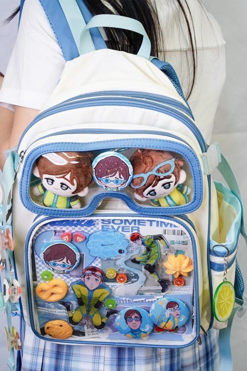Ita Backpack with Clear Window for Plushies and Pins