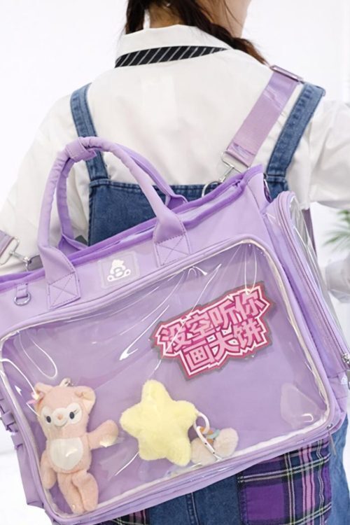 Ita Backpack with Clear Window for Plushies and Pins