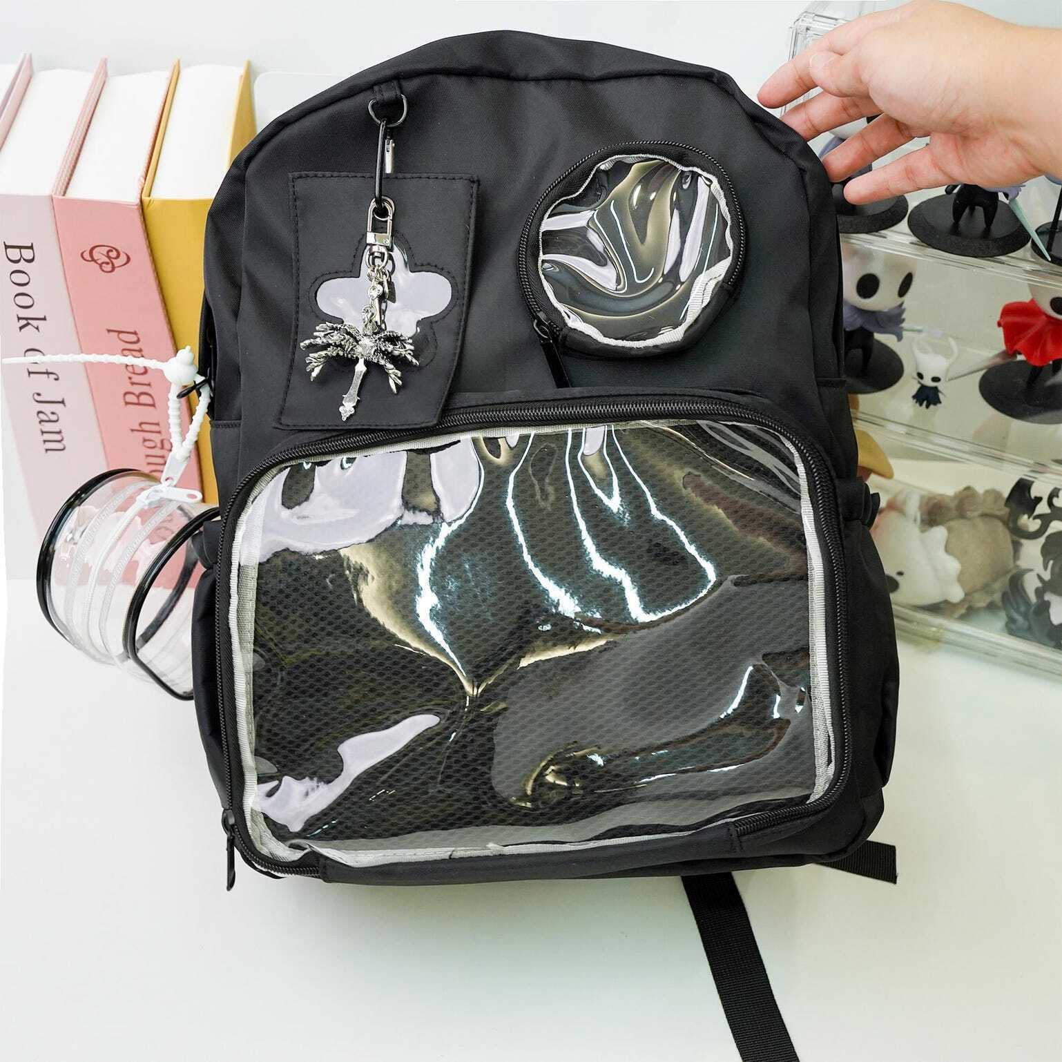 Ita Backpack with Clear Window for Plushies and Pins Ita Backpack with Clear Window for Plushies and Pins
