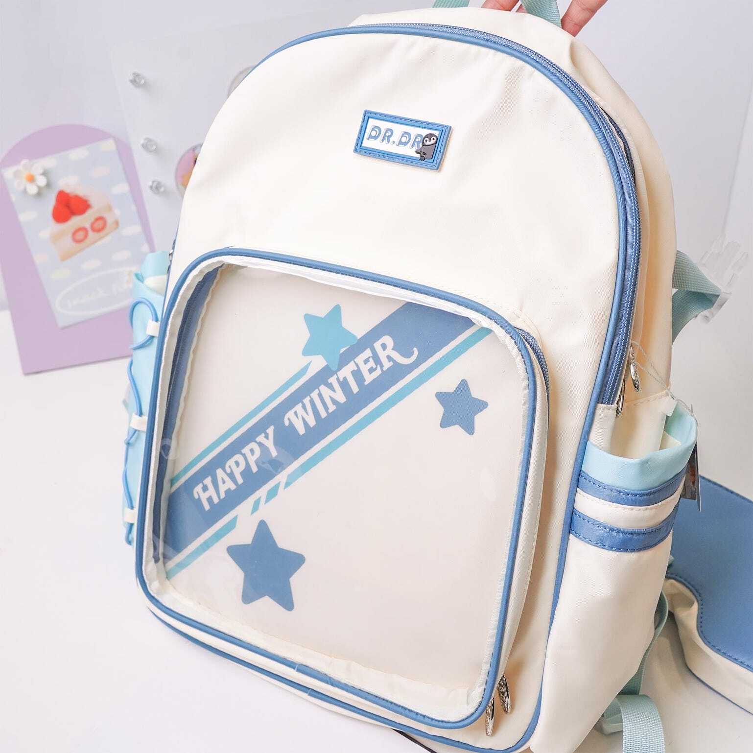 Ita Backpack with Clear Window for Plushies and Pins Ita Backpack with Clear Window for Plushies and Pins