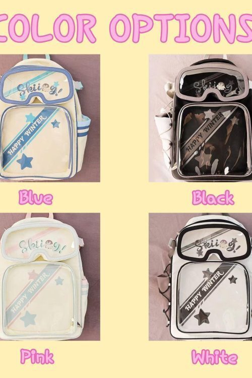 Ita Backpack with Clear Window for Plushies and Pins