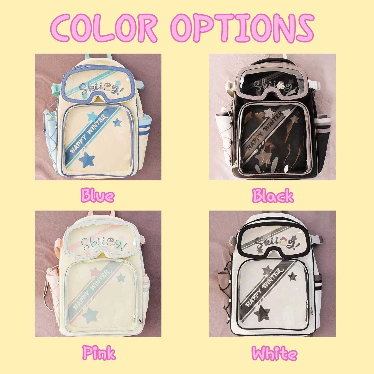 Ita Backpack with Clear Window for Plushies and Pins Ita Backpack with Clear Window for Plushies and Pins