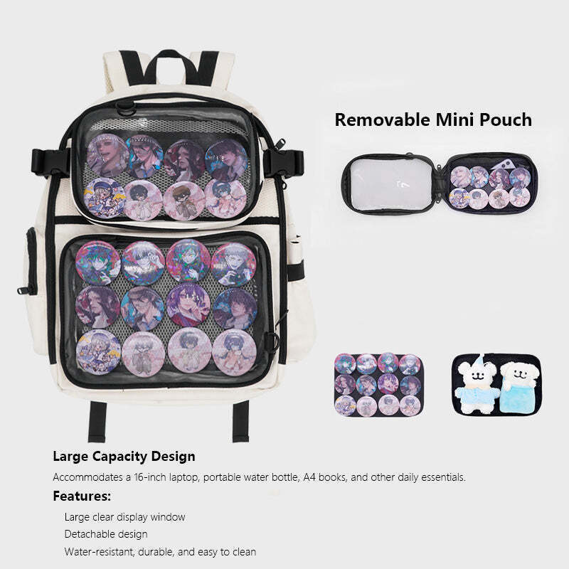 Ita Backpack with Included Insert for Pin Display Ita Backpack with Included Insert for Pin Display