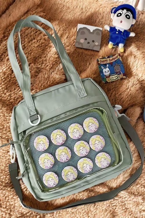 Ita Bag with Clear Window for Pin Display