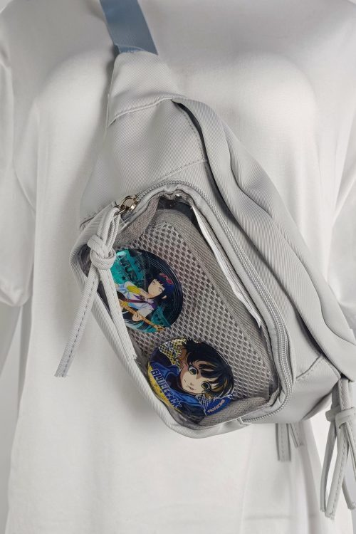 Ita Crossbody Bag with Clear Window and Included Insert for Pin Display