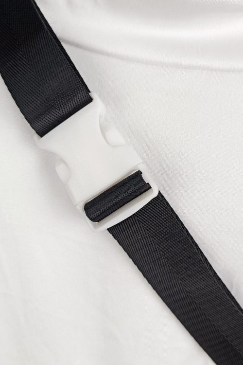 Ita Crossbody Bag with Clear Window and Included Insert for Pin Display