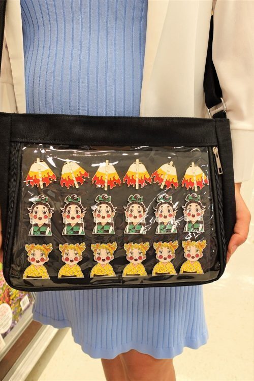 Ita Crossbody Bag with Clear Window for Pin Display