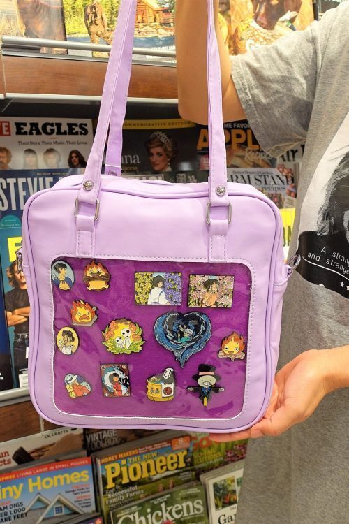 Ita Crossbody Bag with Clear Window for Pin Display