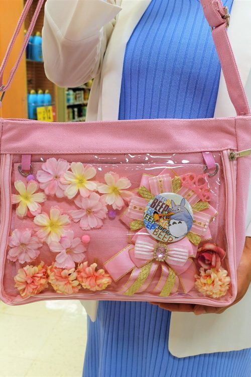 Ita Crossbody Bag with Clear Window for Pin Display