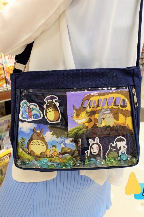 Ita Crossbody Bag with Clear Window for Pin Display