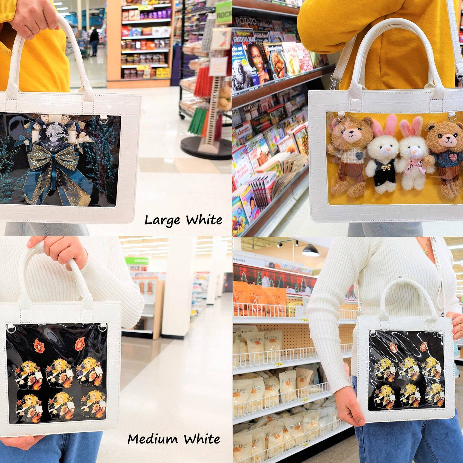 Ita Crossbody Bag with Clear Window for Pin Display Ita Crossbody Bag with Clear Window for Pin Display