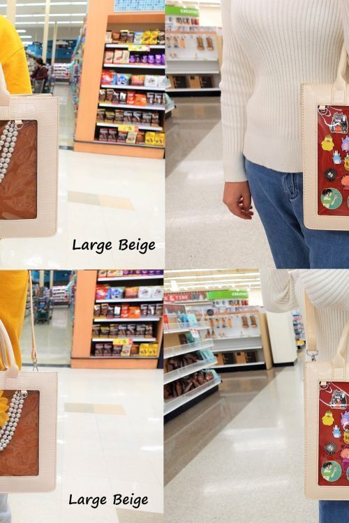 Ita Crossbody Bag with Clear Window for Pin Display