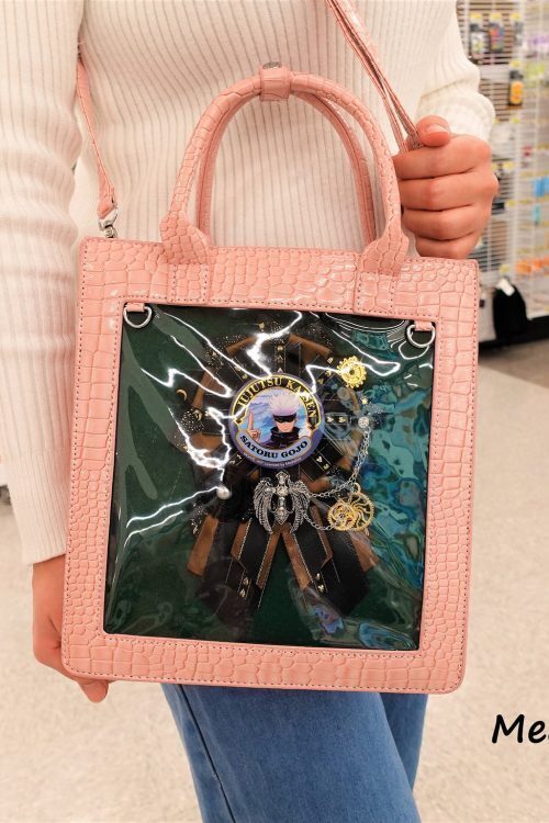 Ita Crossbody Bag with Clear Window for Pin Display