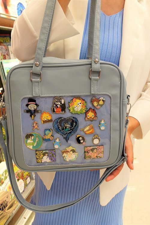 Ita Crossbody Bag with Clear Window for Pin Display