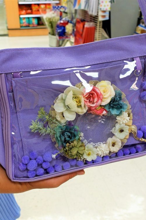 Ita Crossbody Bag with Clear Window for Pin Display