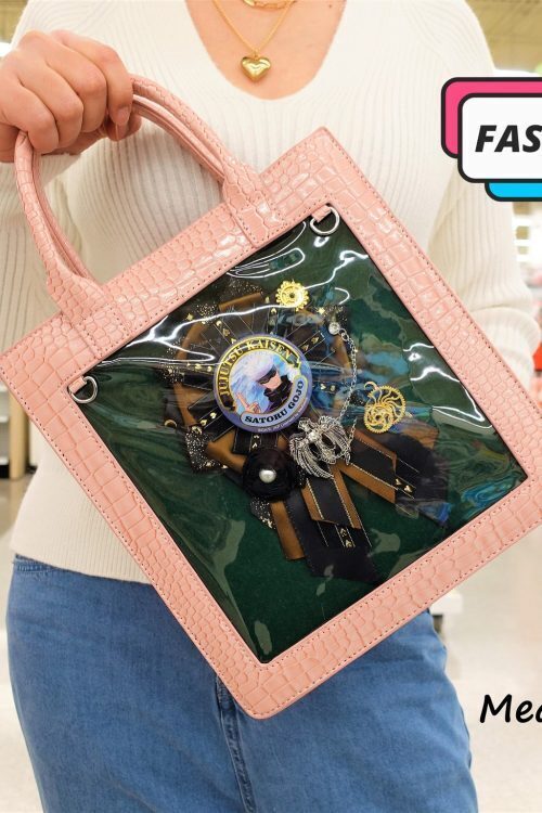 Ita Crossbody Bag with Clear Window for Pin Display