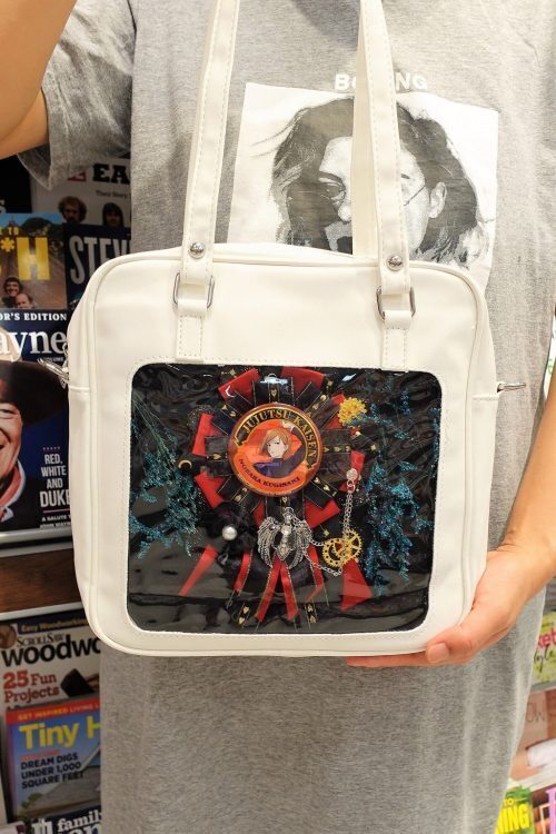 Ita Crossbody Bag with Clear Window for Pin Display