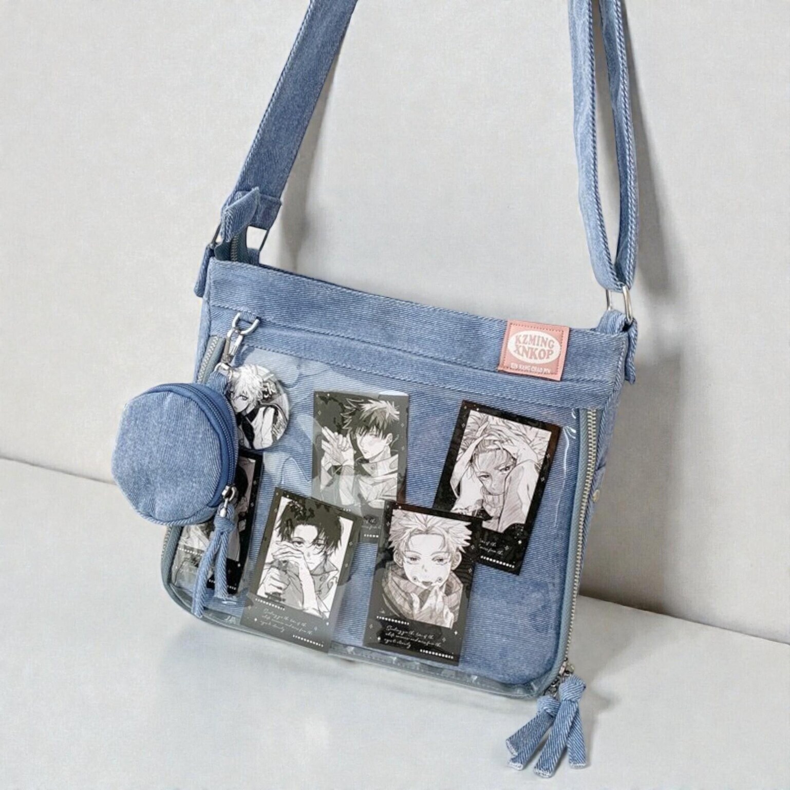 Ita Crossbody Bag with Clear Window for Plushies and Pins Ita Crossbody Bag with Clear Window for Plushies and Pins