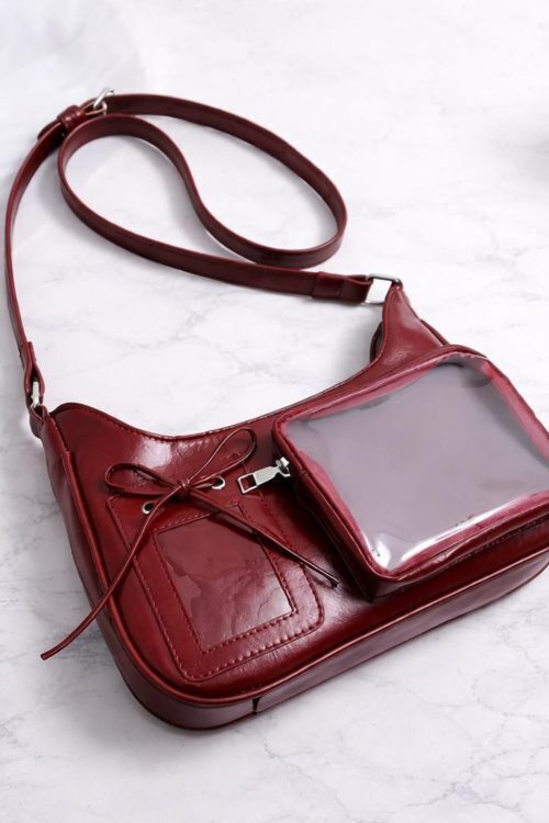 Ita Crossbody Bag with Clear Window for Plushies and Pins