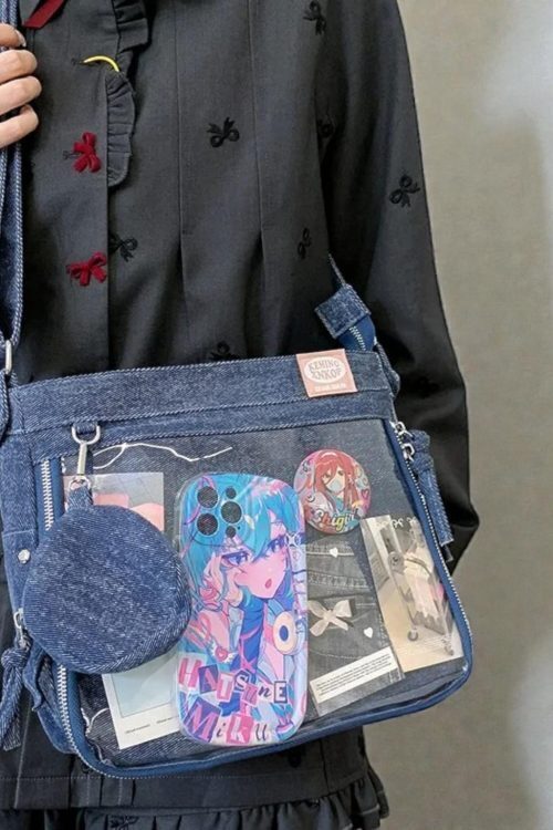 Ita Crossbody Bag with Clear Window for Plushies and Pins