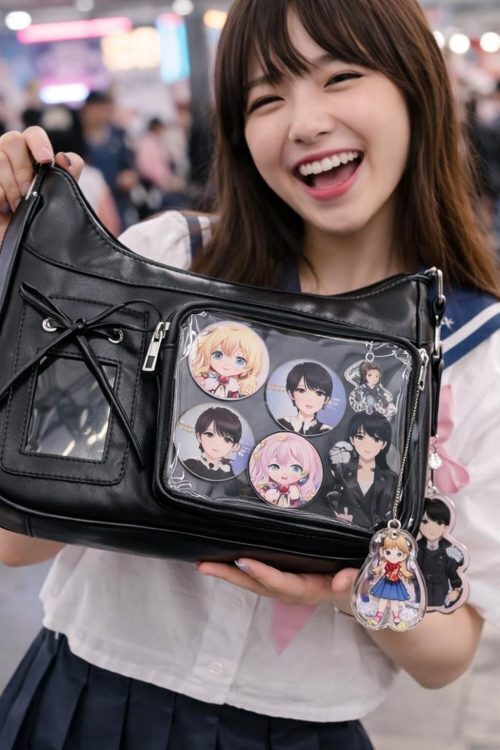 Ita Crossbody Bag with Clear Window for Plushies and Pins
