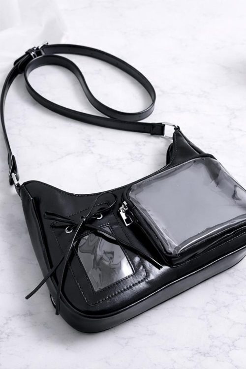 Ita Crossbody Bag with Clear Window for Plushies and Pins
