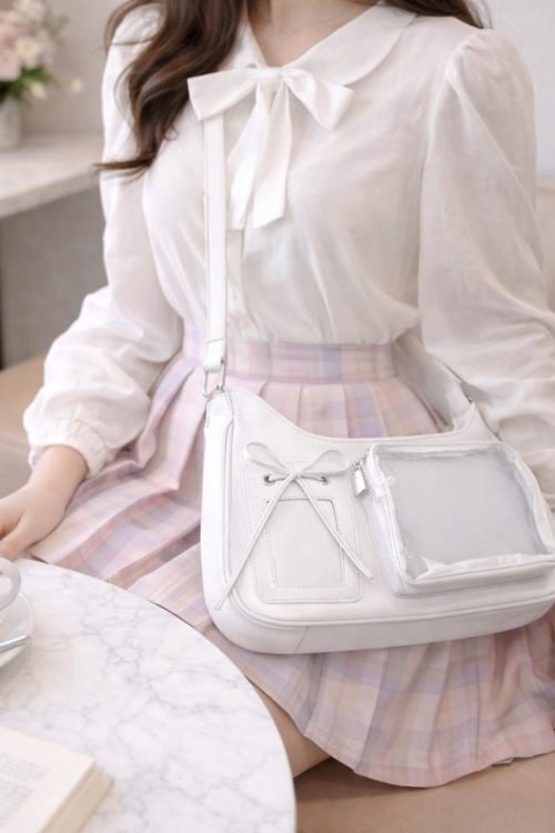 Ita Crossbody Bag with Clear Window for Plushies and Pins