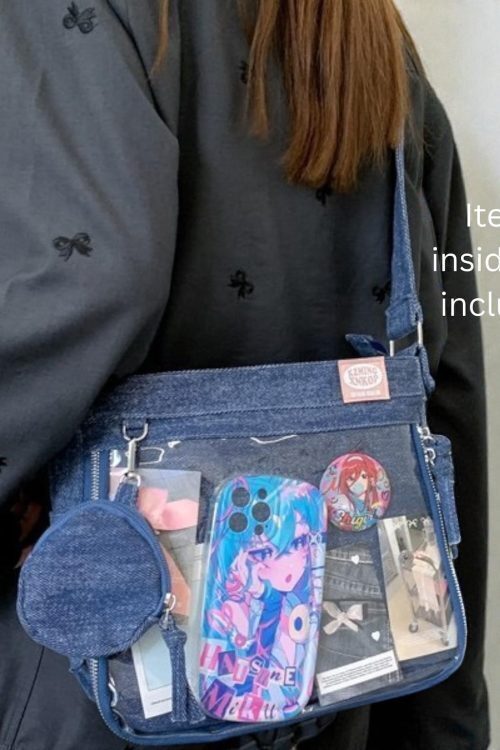 Ita Crossbody Bag with Clear Window for Plushies and Pins