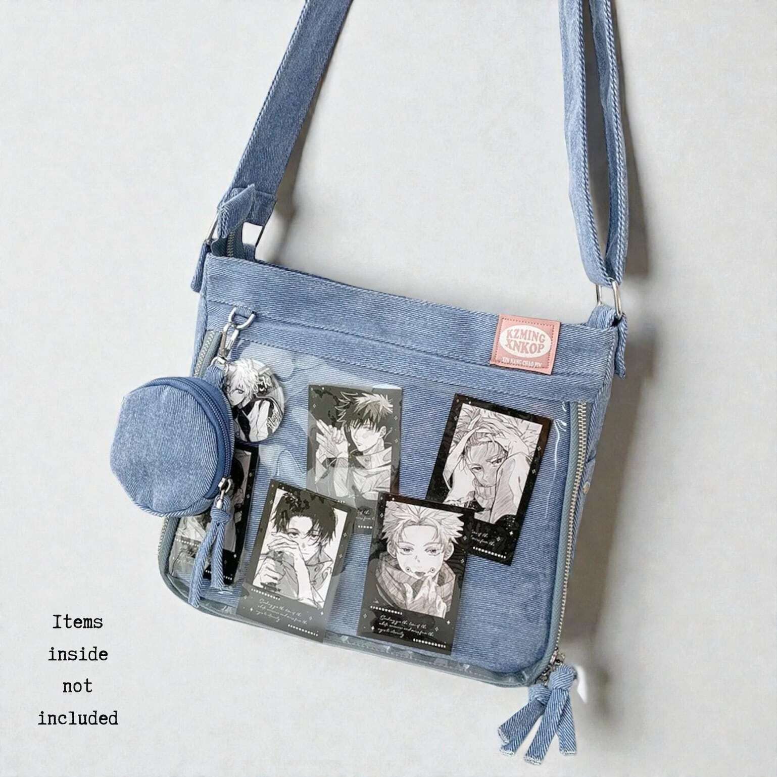 Ita Crossbody Bag with Clear Window for Plushies and Pins Ita Crossbody Bag with Clear Window for Plushies and Pins