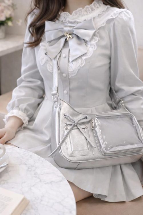 Ita Crossbody Bag with Clear Window for Plushies and Pins