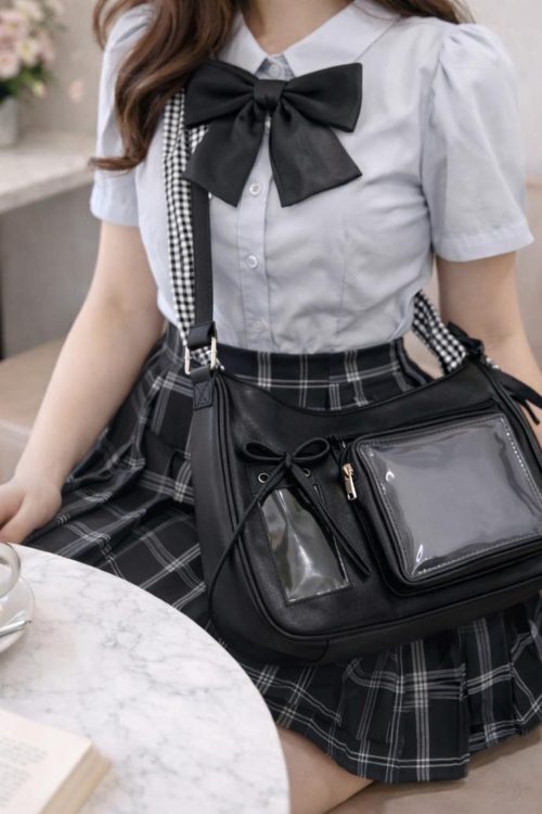 Ita Crossbody Bag with Clear Window for Plushies and Pins