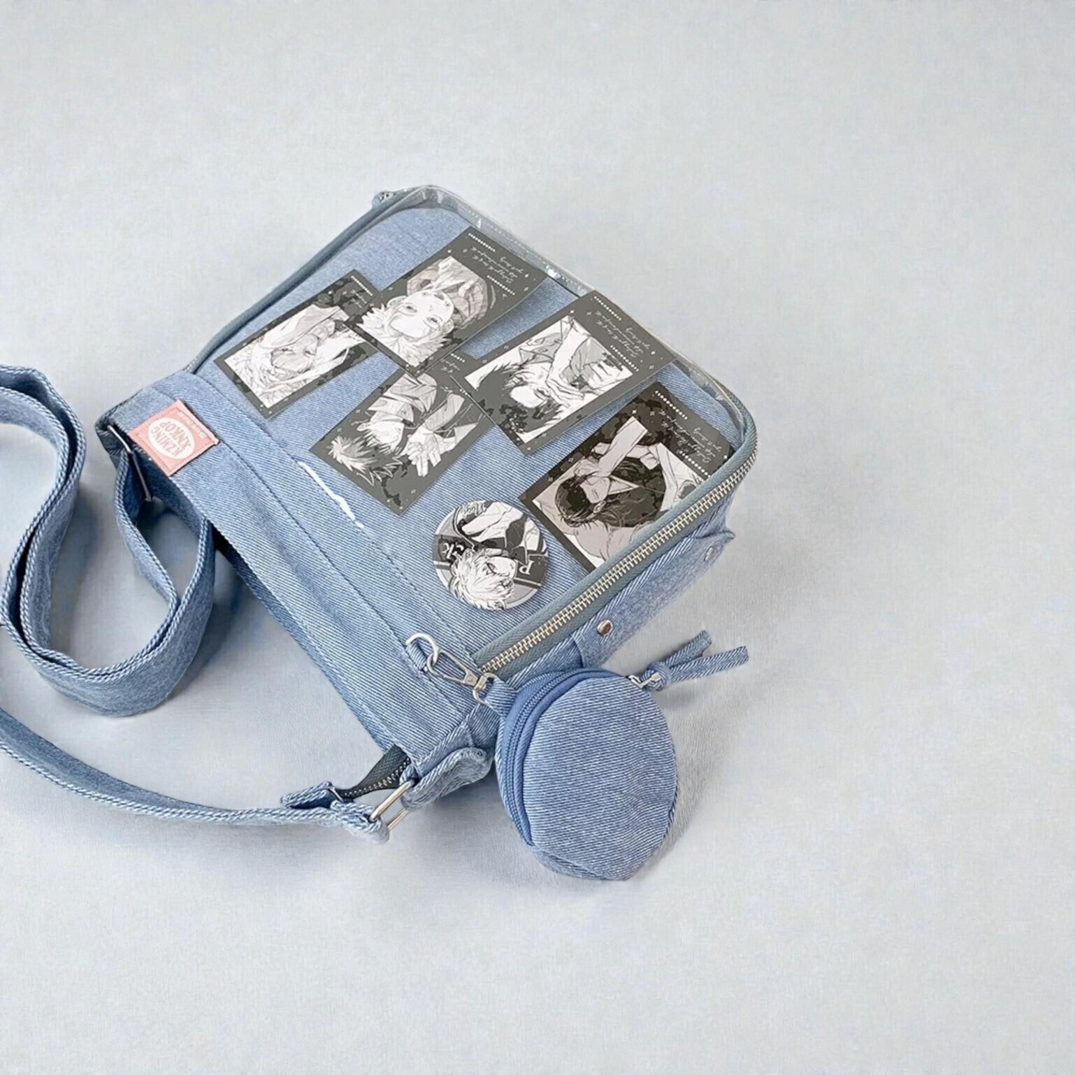 Ita Crossbody Bag with Clear Window for Plushies and Pins Ita Crossbody Bag with Clear Window for Plushies and Pins