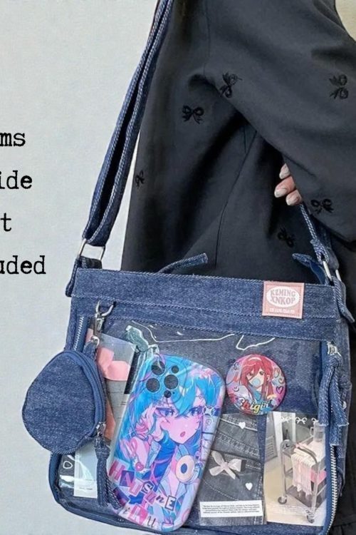 Ita Crossbody Bag with Clear Window for Plushies and Pins