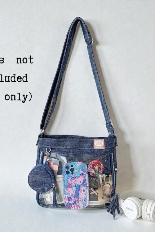 Ita Crossbody Bag with Clear Window for Plushies and Pins