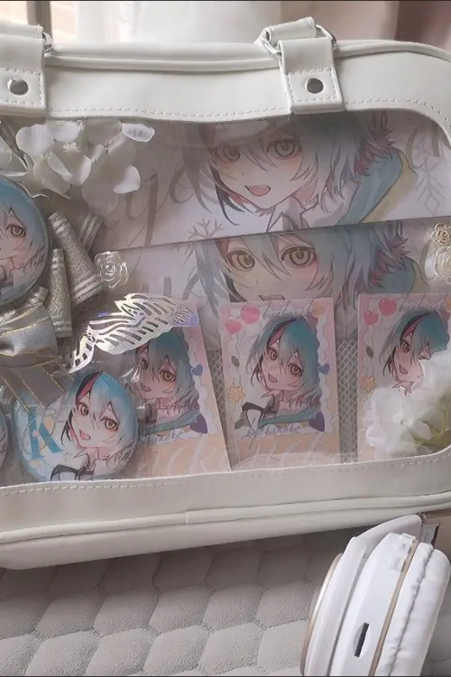 Ita Handbag with Clear Window and Included Insert for Plushies and Pins