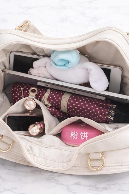 Ita Shoulder Bag with Clear Window for Pin Display