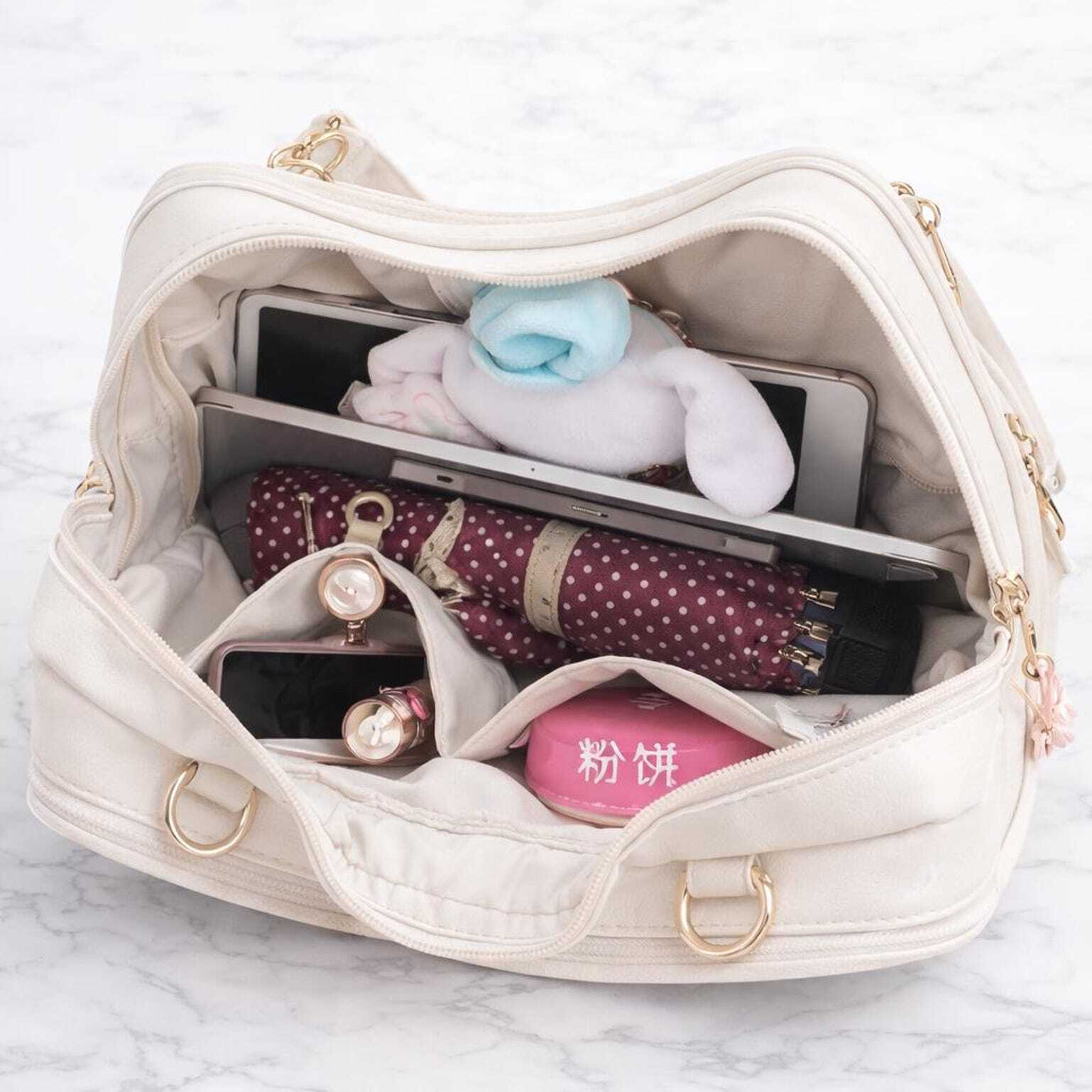 Ita Shoulder Bag with Clear Window for Pin Display Ita Shoulder Bag with Clear Window for Pin Display