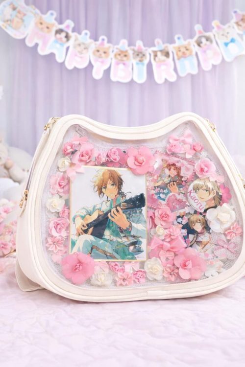 Ita Shoulder Bag with Clear Window for Pin Display