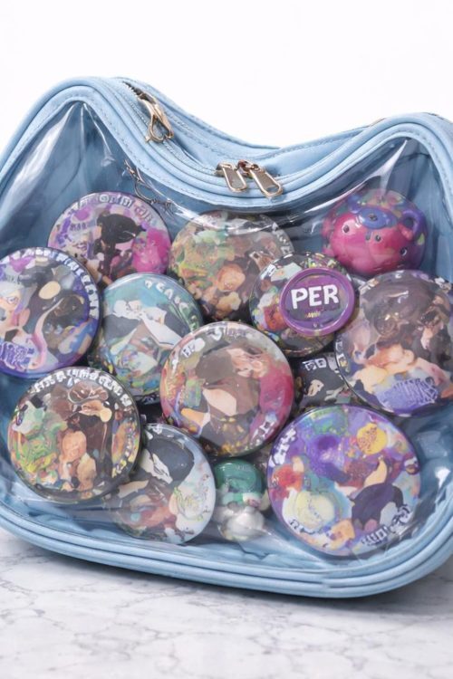 Ita Shoulder Bag with Clear Window for Pin Display