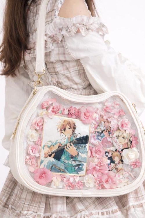 Ita Shoulder Bag with Clear Window for Pin Display