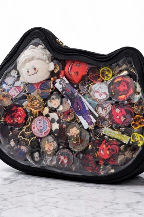 Ita Shoulder Bag with Clear Window for Pin Display