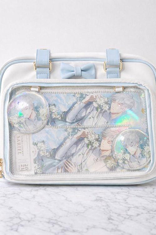 Ita Shoulder Bag with Clear Window for Plushies and Pins