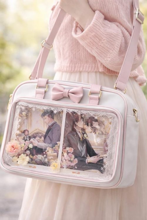 Ita Shoulder Bag with Clear Window for Plushies and Pins
