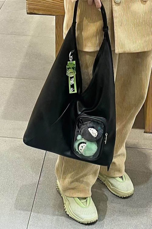 Ita Shoulder Bag with Clear Window for Plushies and Pins