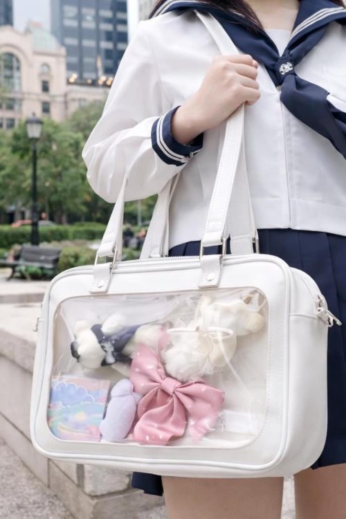 Ita Shoulder Bag with Clear Window for Plushies and Pins