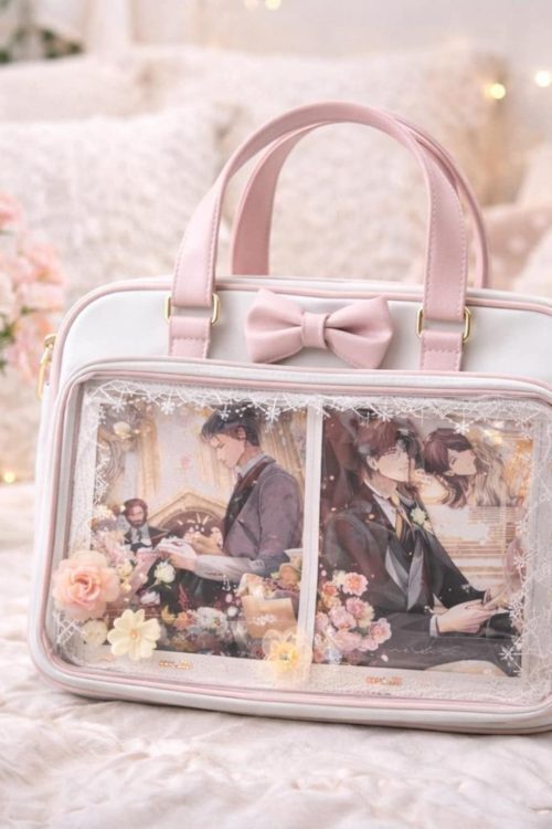 Ita Shoulder Bag with Clear Window for Plushies and Pins