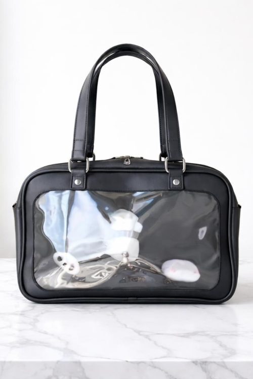 Ita Shoulder Bag with Clear Window for Plushies and Pins