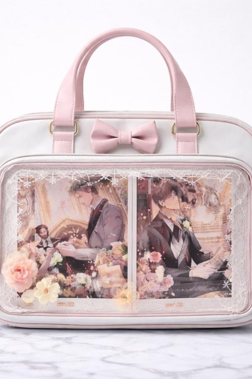 Ita Shoulder Bag with Clear Window for Plushies and Pins