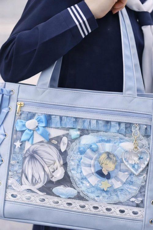 Ita Shoulder Bag with Clear Window for Plushies and Pins